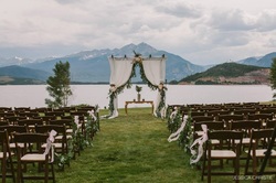 Aisle flowers, colorado wedding planner, colorado wedding ceremony, lake dillon Wedding