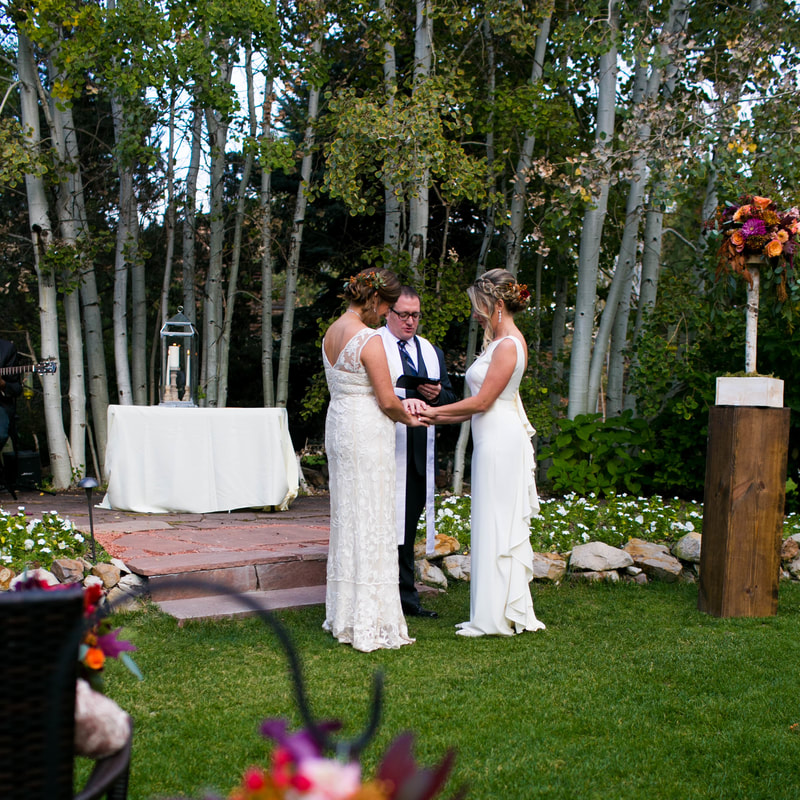 Church ranch event center Ceremony venue, colorado wedding inspiration, sweetly paired wedding planner, boulder wedding planning, autumn wedding inspiration, outdoor ceremony, same sex wedding ceremony, lgbt wedding planning
