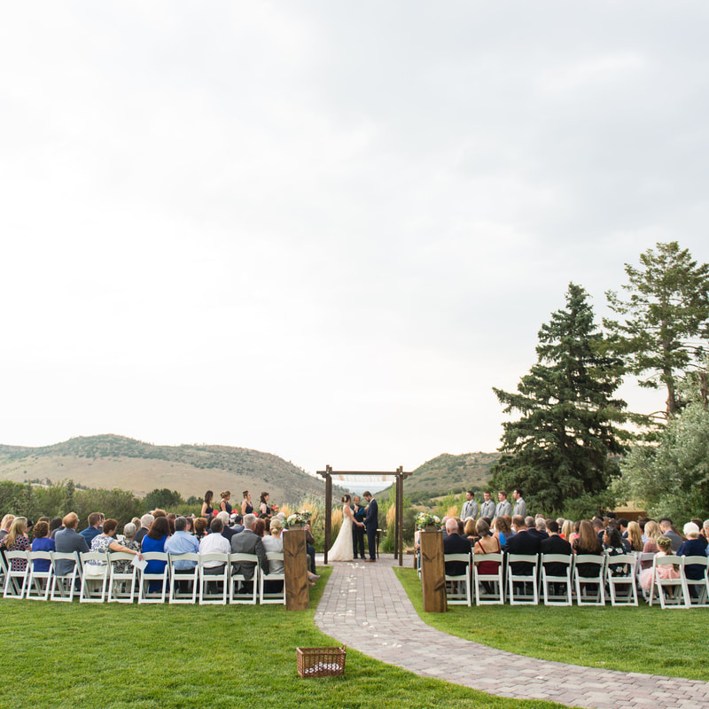 outdoor Ceremony site, real weddings at the manor house, colorado wedding inspiration, sweetly paired denver wedding planner