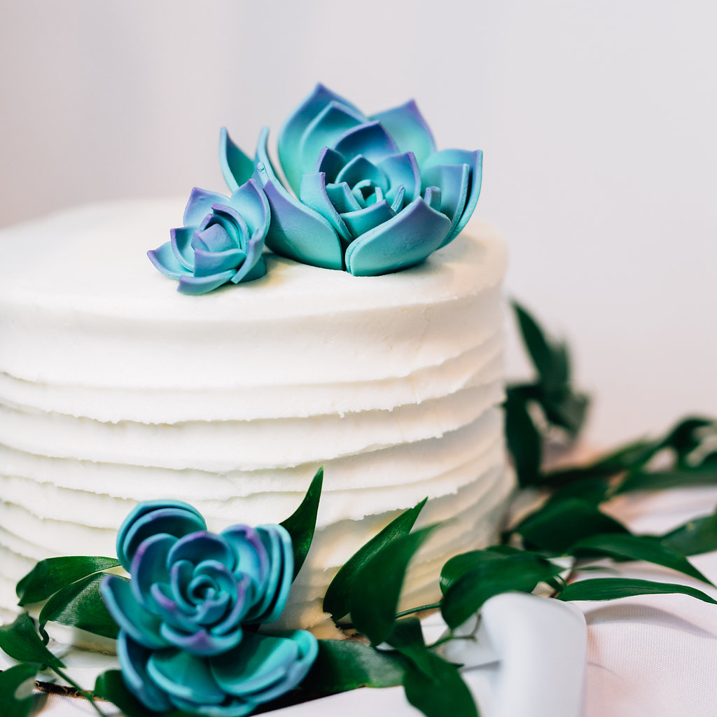 denver wedding planner, denver weddign cake, succulent wedding cake, sugar succulent
