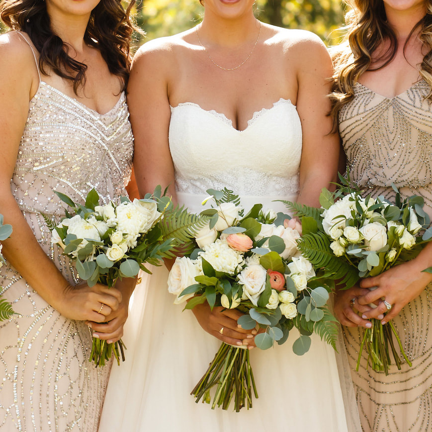 wedding mountain inspiration, beaver creek wedding planner, vail wedding planning, sweetly paired weddings, bride and bridesmaids holding bouquets