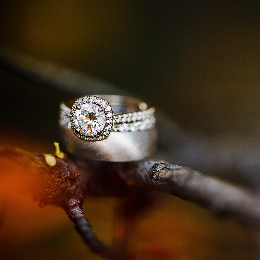 ring shot, ring on tree branch, detail photos, colorado wedding planner, mountain wedding inspiration, destination wedding planner, vail weddings
