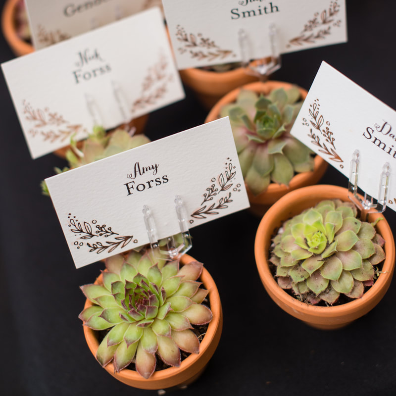 Reception decor, detail photos, table numbers, denver wedding planner, colorado wedding inspiration, sweetly paired wedding planning, the manor house, potted succulents, escort cards