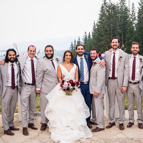 beaver creek wedding planner, colorado wedding, mountain wedding burgundy wedding flowers, luxury wedding colorado, rental aisle doors